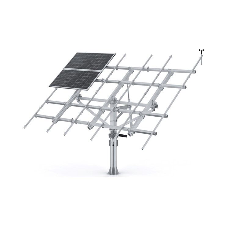 6kw 10 painéis atuador linear e direção giratória solar para casa sistema de montagem de painéis solares sistema de rastreamento solar