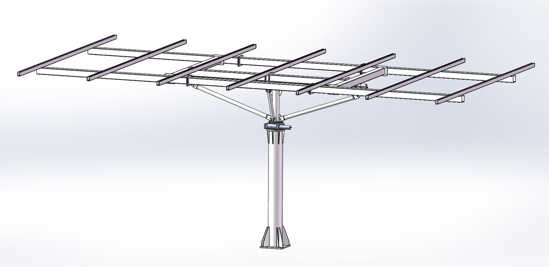 Σύστημα ηλιακής παρακολούθησης 5kw αδιάβροχο μεταλλικό υλικό, δύο αξόνων, ηλιακός ιχνηλάτης, ηλιακό κιτ στήριξης εδάφους, συστήματα παρακολούθησης