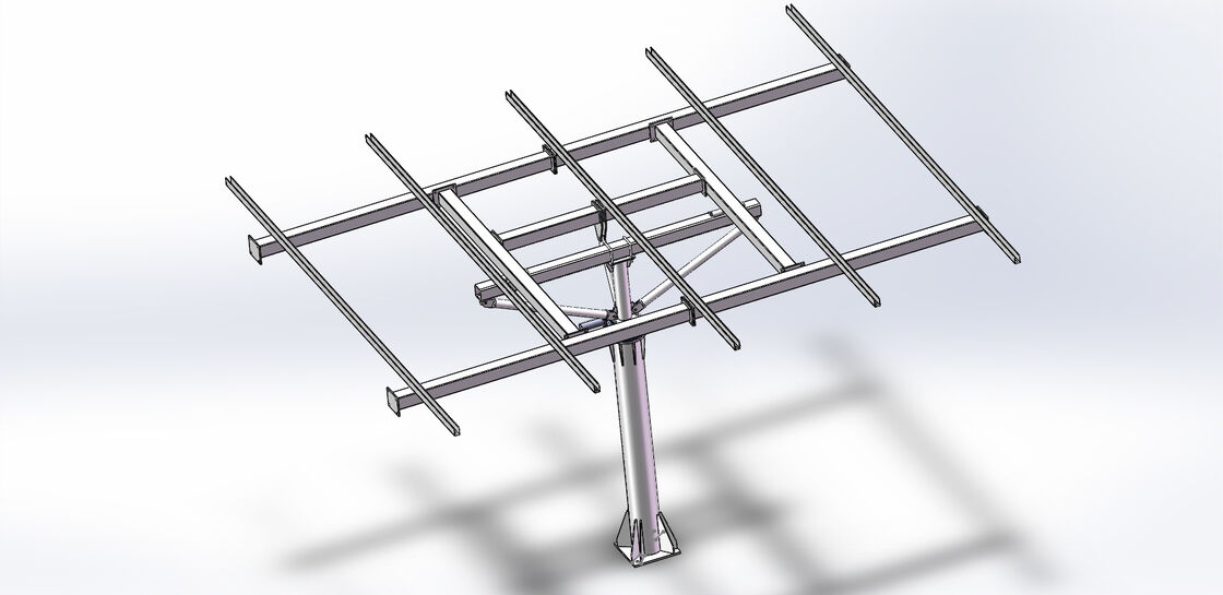 Jimmy 8 Panels 4KW Dual Axis Solar Tracking System Ground Installation Tilt Mount Solar Ground System