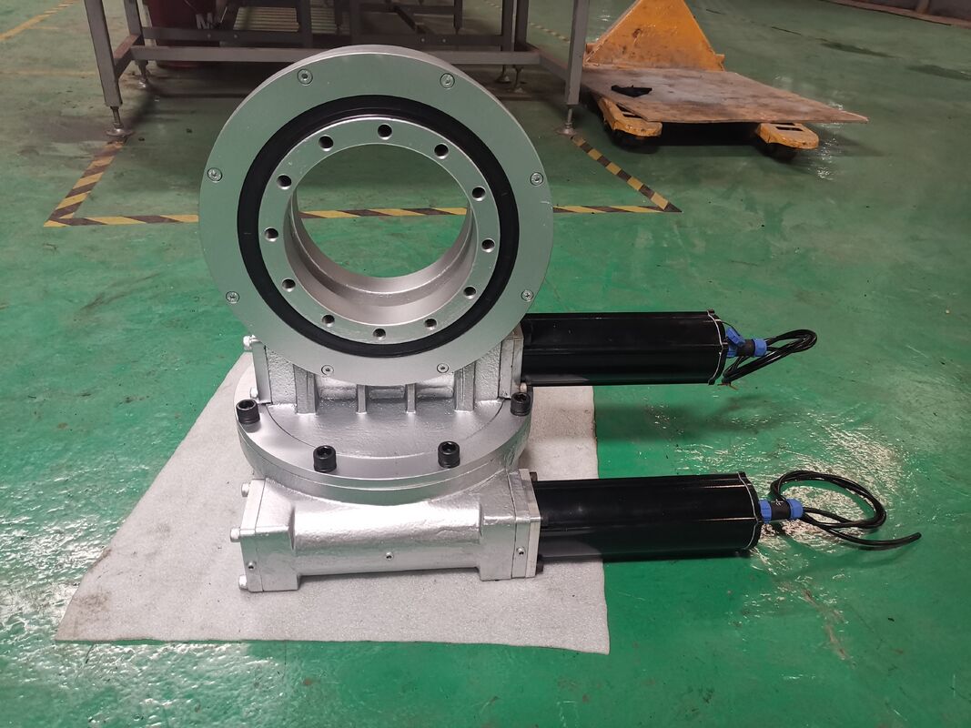 SDE14  Dual Axis IP66 Waterproof Level 18000Nm Heavy Duty Output Torque Solar Tracking System Industrial Electric Slewing Drive